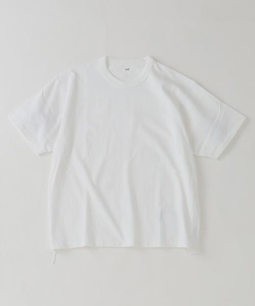 Ets.MATERIAUX(マテリオ)の「ETS.MATERIAUX(マテリオ) GOKUZYUKU 天竺 Tシャツ(Tシャツ/カットソー・メンズ・ベージュ系その他/ブラック/ネイビー/チャコールグレー/ホワイト・2/3)」の2枚目の写真