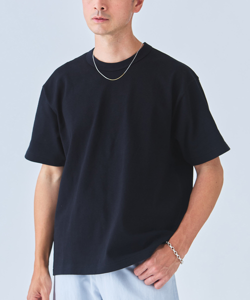 Ets.MATERIAUX(マテリオ)の「ETS.MATERIAUX(マテリオ) GOKUZYUKU 天竺 Tシャツ(Tシャツ/カットソー・メンズ・ベージュ系その他/ブラック/ネイビー/チャコールグレー/ホワイト・2/3)」の1枚目の写真