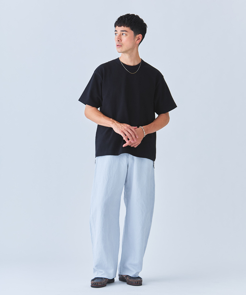 Ets.MATERIAUX(マテリオ)の「ETS.MATERIAUX(マテリオ) GOKUZYUKU 天竺 Tシャツ(Tシャツ/カットソー・メンズ・ベージュ系その他/ブラック/ネイビー/チャコールグレー/ホワイト・2/3)」の18枚目の写真