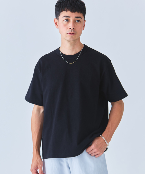 Ets.MATERIAUX(マテリオ)の「ETS.MATERIAUX(マテリオ) GOKUZYUKU 天竺 Tシャツ(Tシャツ/カットソー・メンズ・ベージュ系その他/ブラック/ネイビー/チャコールグレー/ホワイト・2/3)」の19枚目の写真