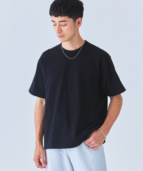 Ets.MATERIAUX(マテリオ)の「ETS.MATERIAUX(マテリオ) GOKUZYUKU 天竺 Tシャツ(Tシャツ/カットソー・メンズ・ベージュ系その他/ブラック/ネイビー/チャコールグレー/ホワイト・2/3)」の20枚目の写真