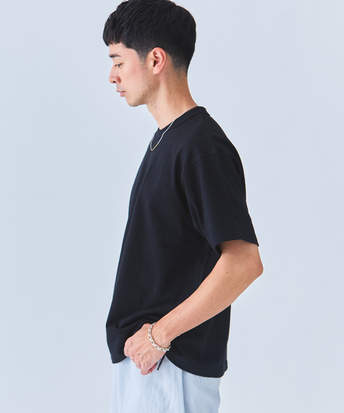 Ets.MATERIAUX(マテリオ)の「ETS.MATERIAUX(マテリオ) GOKUZYUKU 天竺 Tシャツ(Tシャツ/カットソー・メンズ・ベージュ系その他/ブラック/ネイビー/チャコールグレー/ホワイト・2/3)」の21枚目の写真