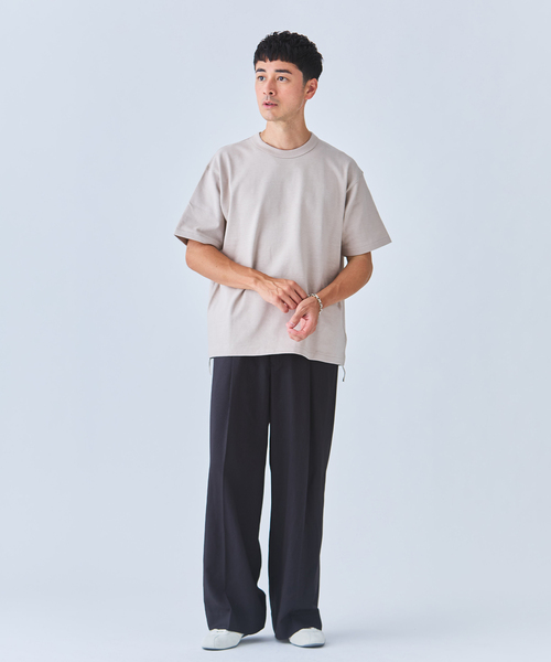 Ets.MATERIAUX(マテリオ)の「ETS.MATERIAUX(マテリオ) GOKUZYUKU 天竺 Tシャツ(Tシャツ/カットソー・メンズ・ベージュ系その他/ブラック/ネイビー/チャコールグレー/ホワイト・2/3)」の16枚目の写真