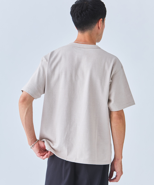 Ets.MATERIAUX(マテリオ)の「ETS.MATERIAUX(マテリオ) GOKUZYUKU 天竺 Tシャツ(Tシャツ/カットソー・メンズ・ベージュ系その他/ブラック/ネイビー/チャコールグレー/ホワイト・2/3)」の9枚目の写真