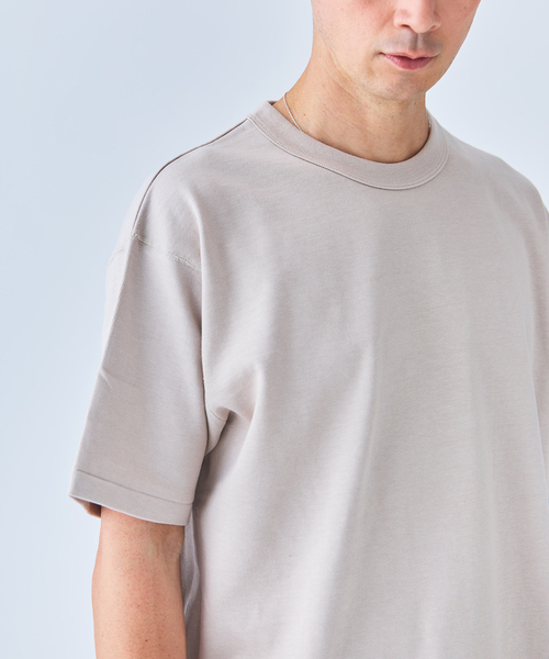 Ets.MATERIAUX(マテリオ)の「ETS.MATERIAUX(マテリオ) GOKUZYUKU 天竺 Tシャツ(Tシャツ/カットソー・メンズ・ベージュ系その他/ブラック/ネイビー/チャコールグレー/ホワイト・2/3)」の10枚目の写真