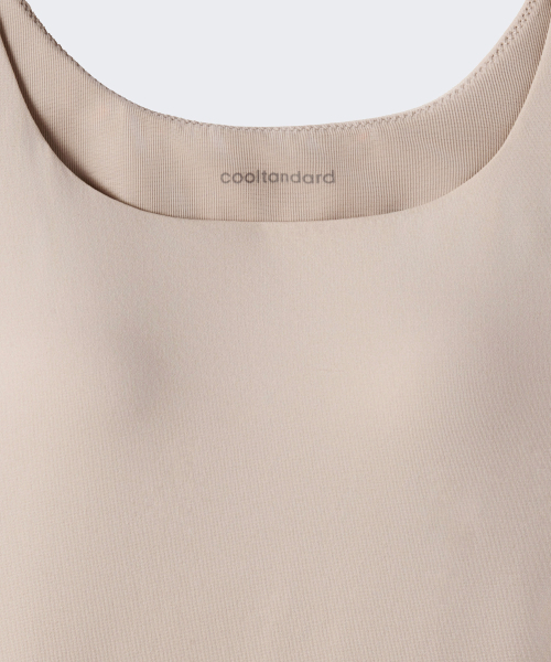 MUSINSA STANDARD WOMAN（ムシンサスタンダードウーマン）の「[クールタンダード] ブラタンクトップ [ベージュ]（Tシャツ/カットソー・レディース・その他・X-SMALL/SMALL/MEDIUM/LARGE）」の7枚目の写真