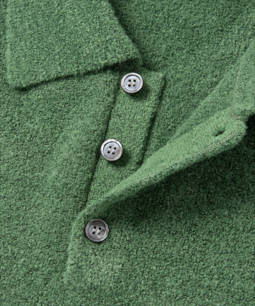NONBLANK（ノンブランク）の「ポロカラー ニット_GREEN（ニット/セーター・メンズ・グリーン・MEDIUM/LARGE/X-LARGE）」の4枚目の写真