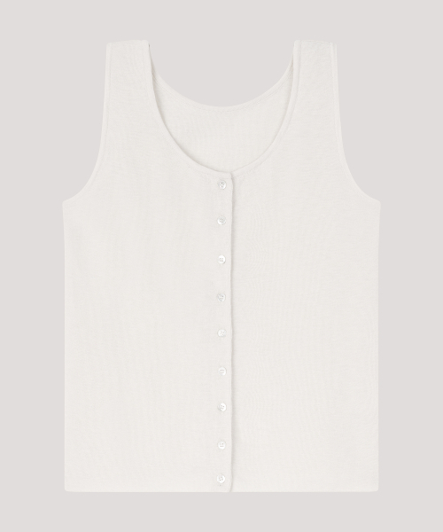 THE LILLE（ザ リル）の「Button Sleeveless Knit_Ivory（ニット/セーター・レディース・その他・FREE）」の2枚目の写真