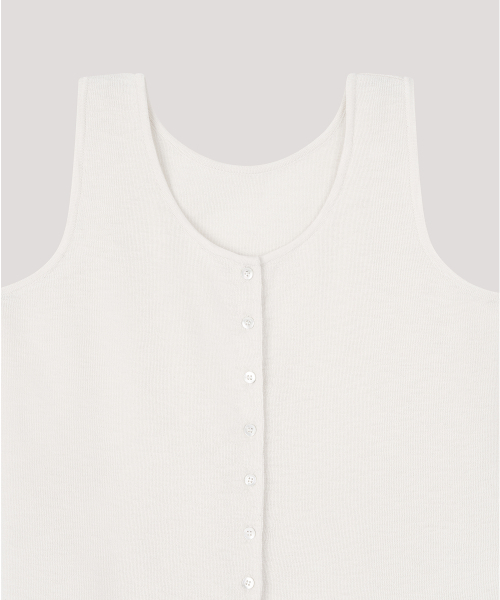 THE LILLE（ザ リル）の「Button Sleeveless Knit_Ivory（ニット/セーター・レディース・その他・FREE）」の4枚目の写真