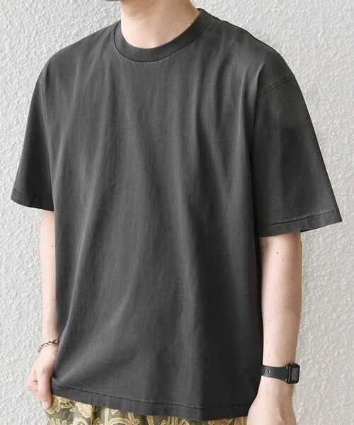 SHIPS any(シップス エニィ)の「【SHIPS any別注】ONEITA:〈洗濯機可能〉ピグメント ダイ リラックス Tシャツ◇(Tシャツ/カットソー・メンズ・ライトグリーン/オフホワイト/レッド/ブラック・X-LARGE/LARGE/MEDIUM)」の3枚目の写真