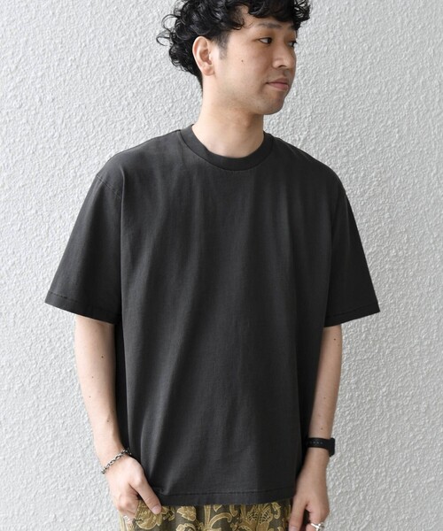 SHIPS any(シップス エニィ)の「【SHIPS any別注】ONEITA:〈洗濯機可能〉ピグメント ダイ リラックス Tシャツ◇(Tシャツ/カットソー・メンズ・ライトグリーン/オフホワイト/レッド/ブラック・X-LARGE/LARGE/MEDIUM)」の9枚目の写真