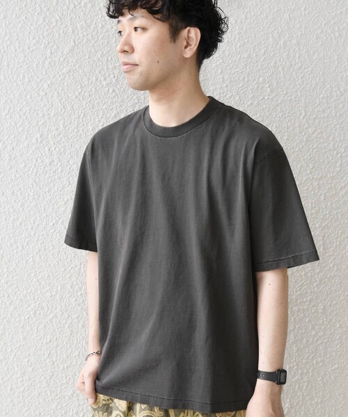 SHIPS any(シップス エニィ)の「【SHIPS any別注】ONEITA:〈洗濯機可能〉ピグメント ダイ リラックス Tシャツ◇(Tシャツ/カットソー・メンズ・ライトグリーン/オフホワイト/レッド/ブラック・X-LARGE/LARGE/MEDIUM)」の10枚目の写真