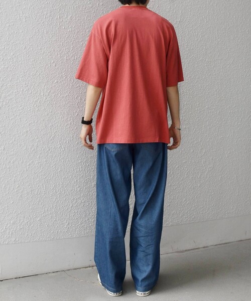 SHIPS any(シップス エニィ)の「【SHIPS any別注】ONEITA:〈洗濯機可能〉ピグメント ダイ リラックス Tシャツ◇(Tシャツ/カットソー・メンズ・ライトグリーン/オフホワイト/レッド/ブラック・X-LARGE/LARGE/MEDIUM)」の13枚目の写真