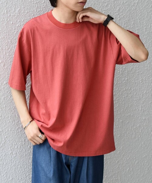 SHIPS any(シップス エニィ)の「【SHIPS any別注】ONEITA:〈洗濯機可能〉ピグメント ダイ リラックス Tシャツ◇(Tシャツ/カットソー・メンズ・ライトグリーン/オフホワイト/レッド/ブラック・X-LARGE/LARGE/MEDIUM)」の14枚目の写真