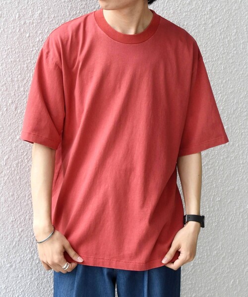 SHIPS any(シップス エニィ)の「【SHIPS any別注】ONEITA:〈洗濯機可能〉ピグメント ダイ リラックス Tシャツ◇(Tシャツ/カットソー・メンズ・ライトグリーン/オフホワイト/レッド/ブラック・X-LARGE/LARGE/MEDIUM)」の15枚目の写真