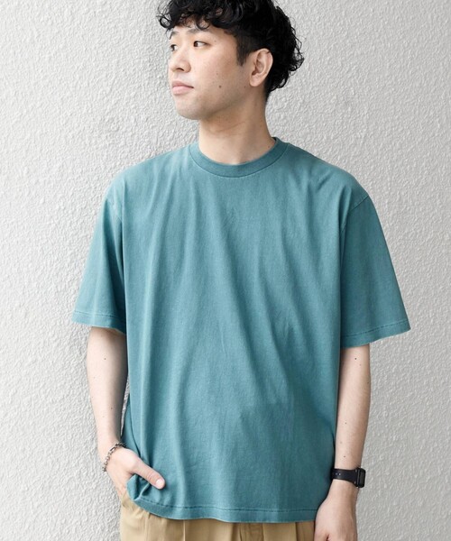 SHIPS any(シップス エニィ)の「【SHIPS any別注】ONEITA:〈洗濯機可能〉ピグメント ダイ リラックス Tシャツ◇(Tシャツ/カットソー・メンズ・ライトグリーン/オフホワイト/レッド/ブラック・X-LARGE/LARGE/MEDIUM)」の19枚目の写真
