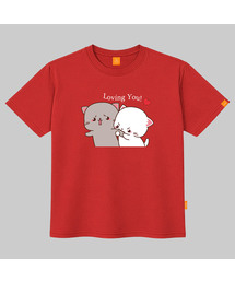 ラビングユ 半袖Tシャツ 男女共用 ビッグサイズ S 4XL