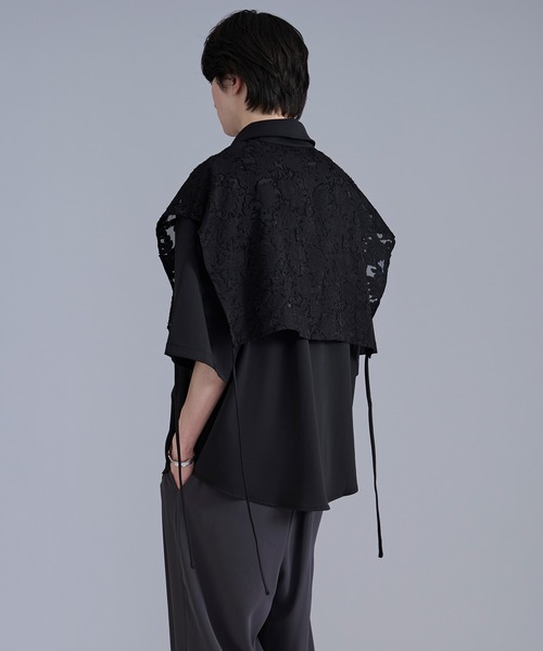 Ellno Loset(エルノロゼット)の「オパールジャガードレイヤードシャツ(シャツ/ブラウス・メンズ・オフホワイト/ブラック・LARGE/MEDIUM/SMALL)」の9枚目の写真