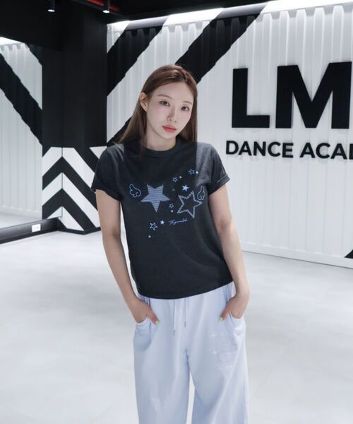 THE GREEN LAB（ザグリーンラボ）の「スターパッチST 半袖Tシャツ [チャコールグレー]（Tシャツ/カットソー・レディース・その他・FREE）」の21枚目の写真