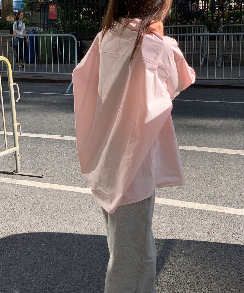 haag（ヘイグ）の「a cotton over shirt (pink)（シャツ/ブラウス・レディース・その他・FREE）」の3枚目の写真