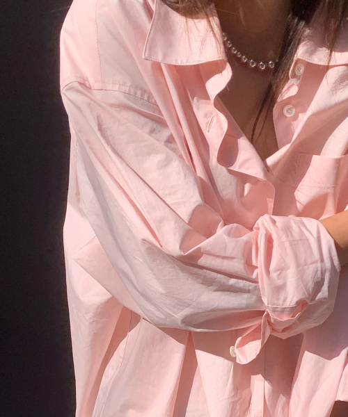 haag（ヘイグ）の「a cotton over shirt (pink)（シャツ/ブラウス・レディース・その他・FREE）」の5枚目の写真