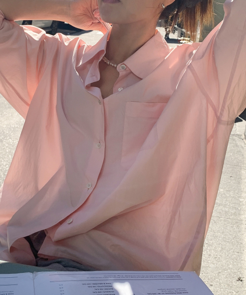 haag（ヘイグ）の「a cotton over shirt (pink)（シャツ/ブラウス・レディース・その他・FREE）」の8枚目の写真