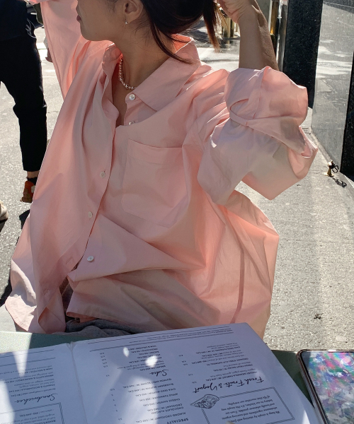 haag（ヘイグ）の「a cotton over shirt (pink)（シャツ/ブラウス・レディース・その他・FREE）」の9枚目の写真