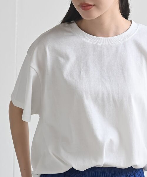 rps(アールピーエス)の「デニムフラワーBIGT(Tシャツ/カットソー・レディース・オフホワイト/杢グレー/ブラック・フリー)」の8枚目の写真