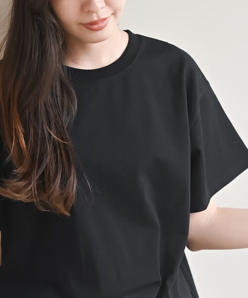 rps(アールピーエス)の「デニムフラワーBIGT(Tシャツ/カットソー・レディース・オフホワイト/杢グレー/ブラック・フリー)」の16枚目の写真