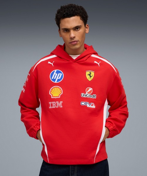 ★新品★ M フェラーリFerrari フォーミュラ1 パーカー PUMA PUMA プーマ メンズ フェラーリ レプリカ ドライバーズ
