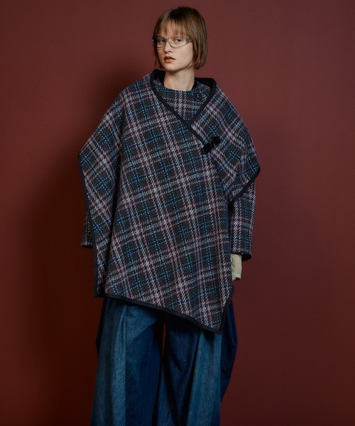 MAISON SPECIAL(メゾンスペシャル)の「【2026Autumn PRE-ORDER】2WAY Scarf Middle Coat/2WAYマフラーミドルコート(その他アウター・レディース・ブラウン/マルチ/ブラック・FREE)」の3枚目の写真