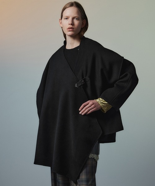 MAISON SPECIAL(メゾンスペシャル)の「【2026Autumn PRE-ORDER】2WAY Scarf Middle Coat/2WAYマフラーミドルコート(その他アウター・レディース・ブラウン/マルチ/ブラック・FREE)」の1枚目の写真