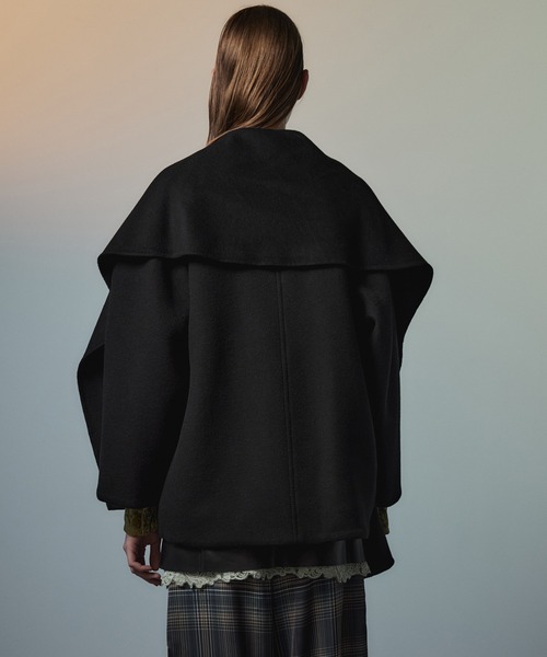 MAISON SPECIAL(メゾンスペシャル)の「【2026Autumn PRE-ORDER】2WAY Scarf Middle Coat/2WAYマフラーミドルコート(その他アウター・レディース・ブラウン/マルチ/ブラック・FREE)」の5枚目の写真