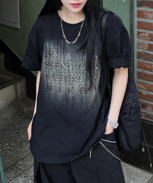 JUAN HOMME（ジュアンオム）の「ブラシフェーディングハーフスリーブTシャツ(ブラック)（Tシャツ/カットソー）」