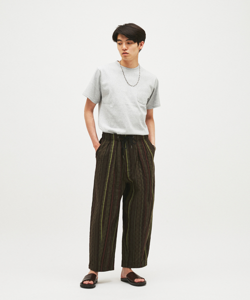 JOURNAL STANDARD(ジャーナルスタンダード)の「ストライプ ジャガード ワイド パンツ(その他パンツ・メンズ・カーキ/グレー/ブラウン・LARGE/MEDIUM)」の6枚目の写真
