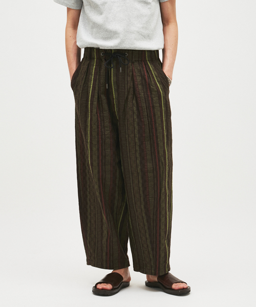 JOURNAL STANDARD(ジャーナルスタンダード)の「ストライプ ジャガード ワイド パンツ(その他パンツ・メンズ・カーキ/グレー/ブラウン・LARGE/MEDIUM)」の8枚目の写真