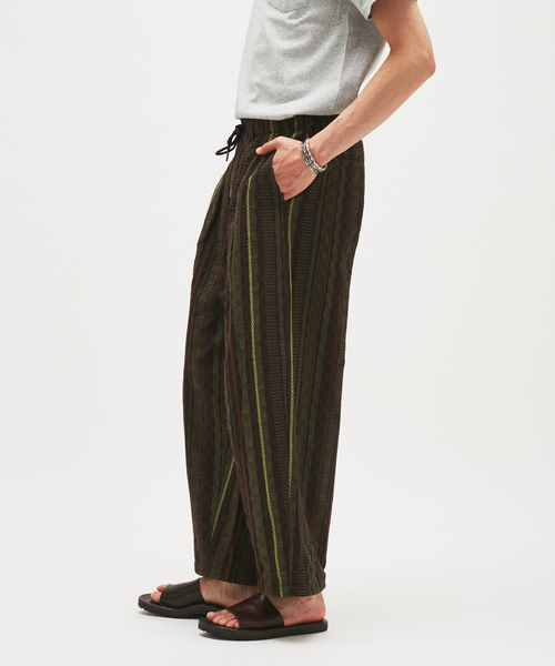 JOURNAL STANDARD(ジャーナルスタンダード)の「ストライプ ジャガード ワイド パンツ(その他パンツ・メンズ・カーキ/グレー/ブラウン・LARGE/MEDIUM)」の9枚目の写真