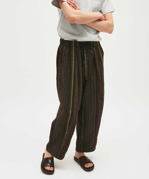 JOURNAL STANDARD(ジャーナルスタンダード)の「ストライプ ジャガード ワイド パンツ(その他パンツ・メンズ・カーキ/グレー/ブラウン・LARGE/MEDIUM)」の11枚目の写真