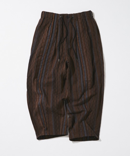 JOURNAL STANDARD(ジャーナルスタンダード)の「ストライプ ジャガード ワイド パンツ(その他パンツ・メンズ・カーキ/グレー/ブラウン・LARGE/MEDIUM)」の2枚目の写真
