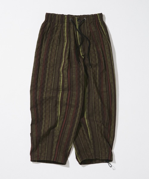JOURNAL STANDARD(ジャーナルスタンダード)の「ストライプ ジャガード ワイド パンツ(その他パンツ・メンズ・カーキ/グレー/ブラウン・LARGE/MEDIUM)」の3枚目の写真