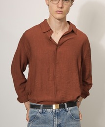 Crepe Sheer Basic L/S Shirt / 楊柳シアーベーシックシャツ