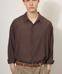 Crepe Sheer Basic L/S Shirt / 楊柳シアーベーシックシャツ