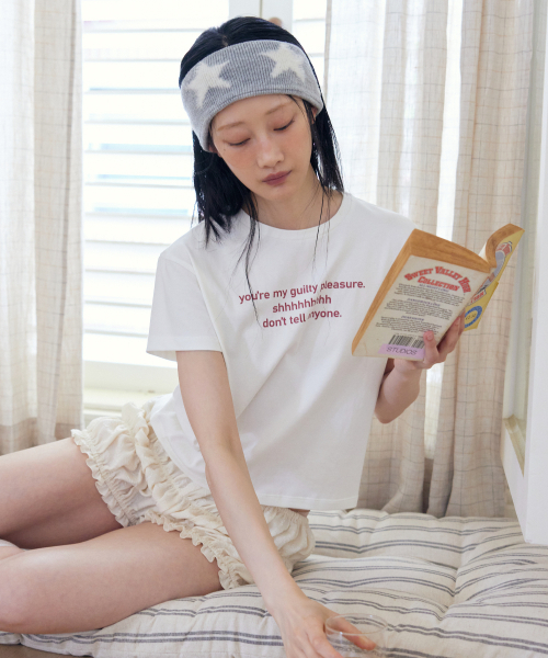 LOTSYOU（ロッツユー）の「LOTSYOU_Guilty Pleasure Baby T-shirt Ivory（Tシャツ/カットソー・レディース・その他・OS）」の6枚目の写真