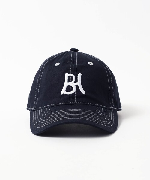 BEAMS HEART（ビームスハート）の「ロゴ 配色ステッチ キャップ（キャップ・メンズ・ブラック/ネイビー・ONE SIZE）」の4枚目の写真