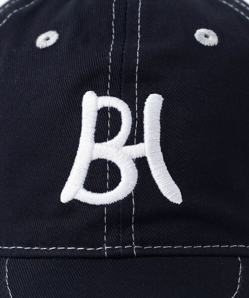 BEAMS HEART（ビームスハート）の「ロゴ 配色ステッチ キャップ（キャップ・メンズ・ブラック/ネイビー・ONE SIZE）」の6枚目の写真