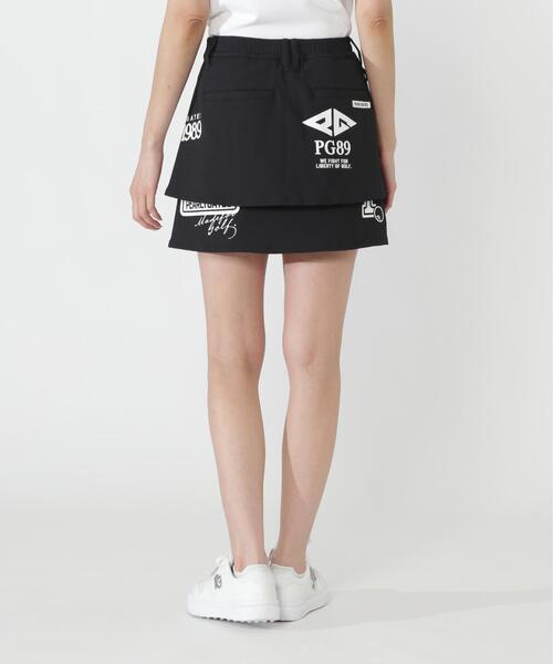 PEARLY GATES(パーリーゲイツ)の「【PEARLY GATES】【一部店舗&公式オンライン限定カラー有り】カレッジロゴPeストレッチドビースカート(スカート・レディース・ブラック系その他/ベージュ系その他・SMALL/LARGE/MEDIUM)」の6枚目の写真