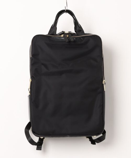 ace.(エース)の「フィッテム ビジネスリュック レディースビジネス A4/14.0インチPC収納 17/20L 68686(ビジネスバッグ・レディース・ブラック/チャコール/ブラック×ブラック/ベージュ・FREE)」の2枚目の写真