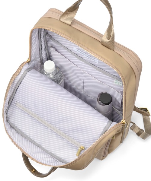 ace.(エース)の「フィッテム ビジネスリュック レディースビジネス A4/14.0インチPC収納 17/20L 68686(ビジネスバッグ・レディース・ブラック/チャコール/ブラック×ブラック/ベージュ・FREE)」の18枚目の写真