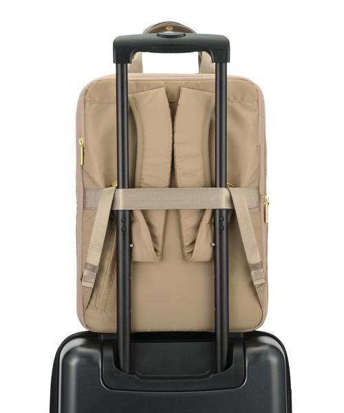 ace.(エース)の「フィッテム ビジネスリュック レディースビジネス A4/14.0インチPC収納 17/20L 68686(ビジネスバッグ・レディース・ブラック/チャコール/ブラック×ブラック/ベージュ・FREE)」の22枚目の写真