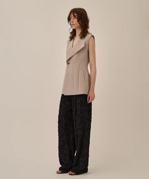 AKIRANAKA(アキラナカ)の「【AKIRANAKA/アキラナカ】Block flower pants(その他パンツ・レディース・ブルー・1)」の3枚目の写真
